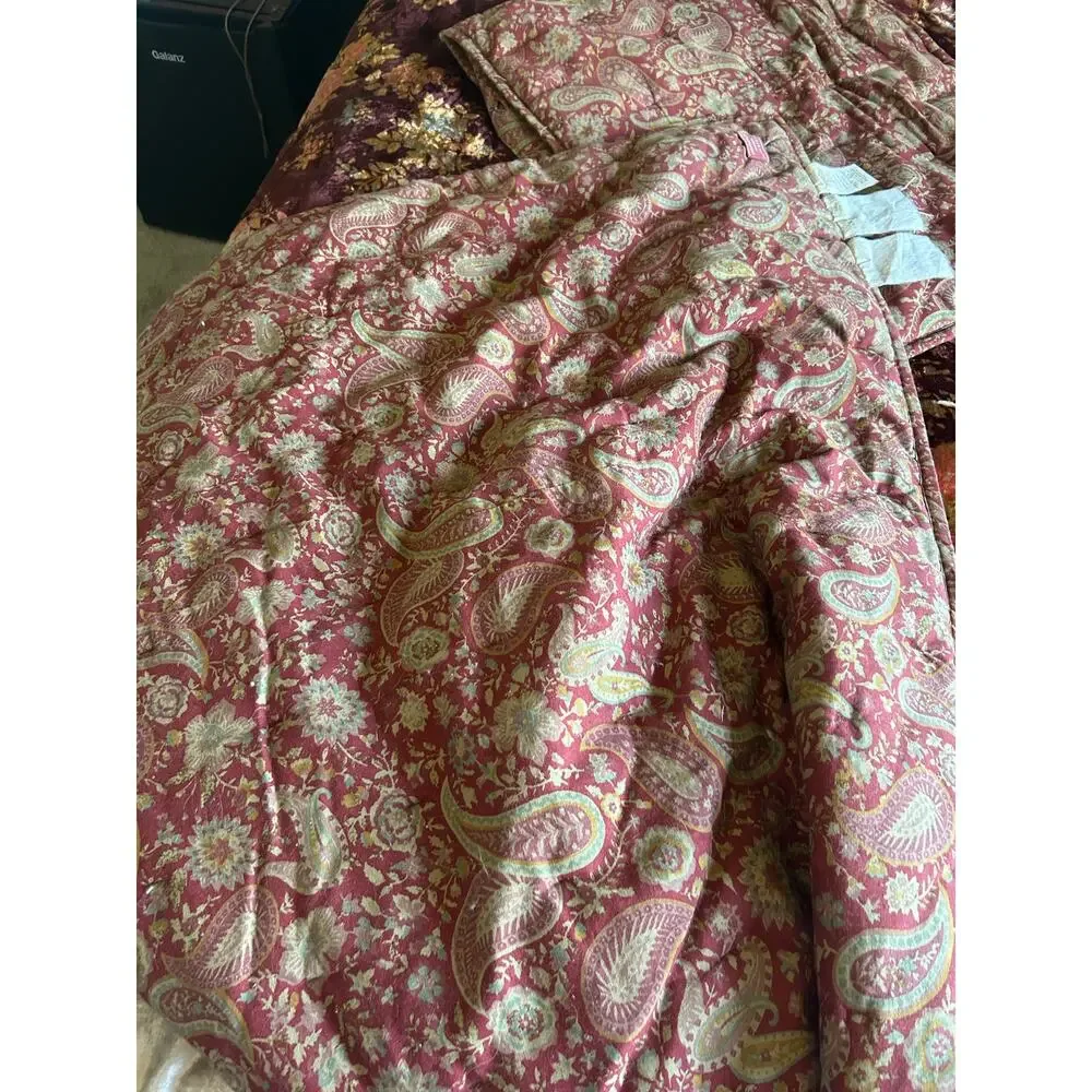 Pottery Barn Sabyasachi Mystic Garden Velvet Comforter Sham Set full/queen